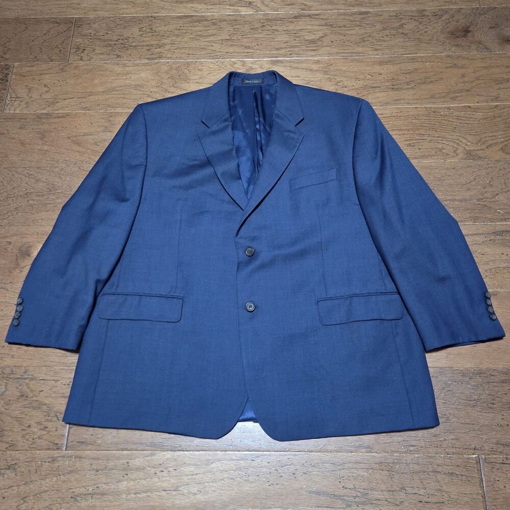 Lauren Ralph Lauren Men’s Navy Blue Blazer Jacket Sports Coat Size 46s Wool